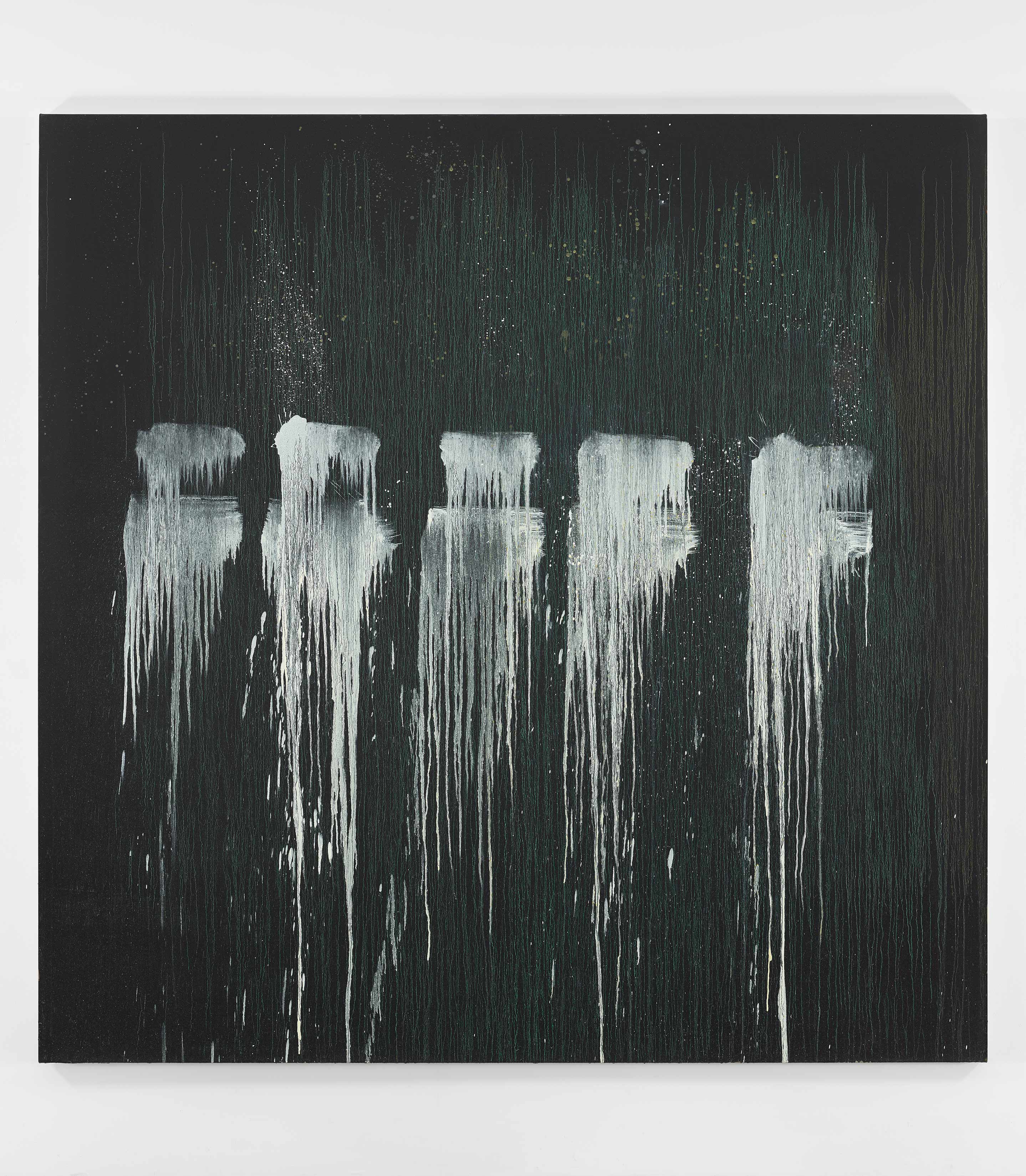 Pat Steir's painting Between the Trees