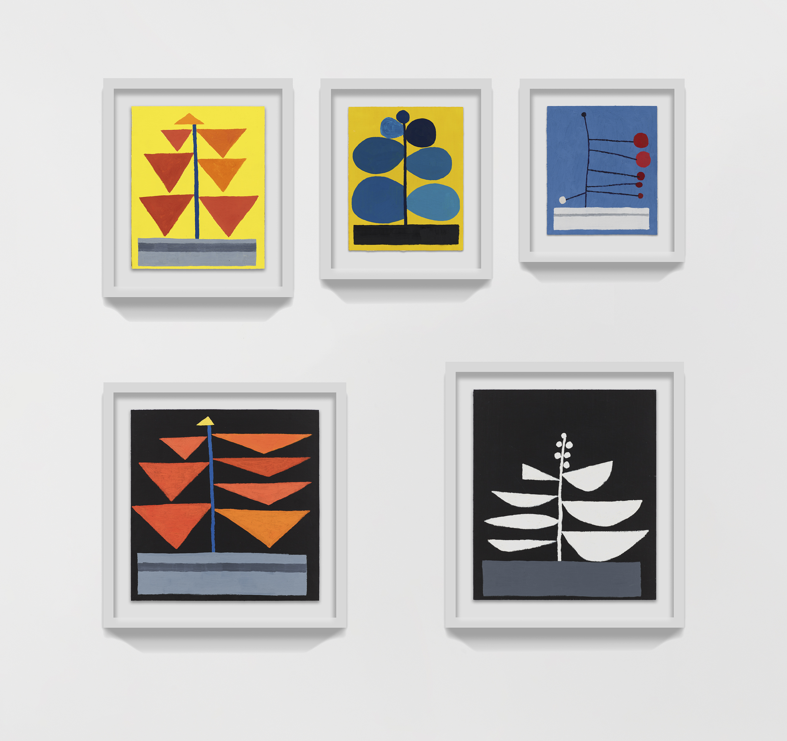 Grouping of five Jonas Wood paintings