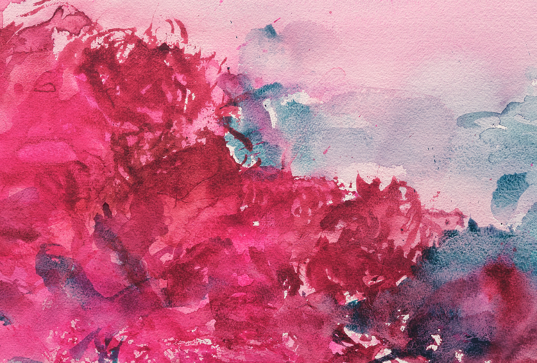 Detail view of Zao Wou-Ki's Untitled 2007 watercolor