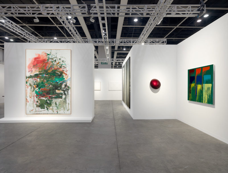 Installation view of Lévy Gorvy's booth at Art Basel Hong Kong