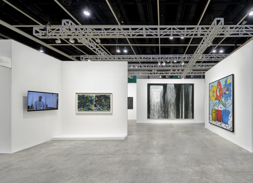 Installation view of Levy Gorvy's booth at Art Basel Hong Kong