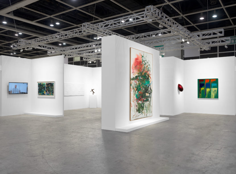 Installation view of Lévy Gorvy's booth at Art Basel Hong Kong