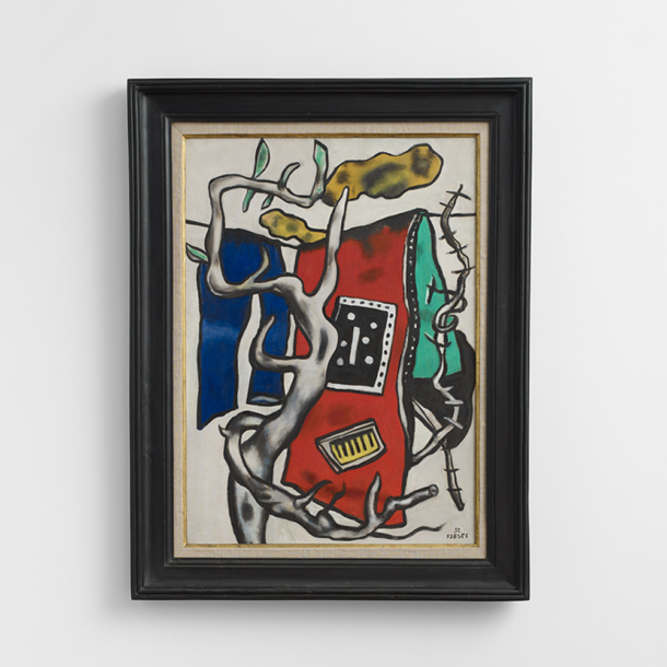 Fernand Leger's painting Le tapis rouge dans le paysage