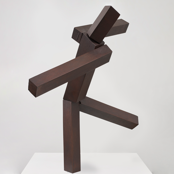 Joel Shapiro's bronze sculpture Untitled