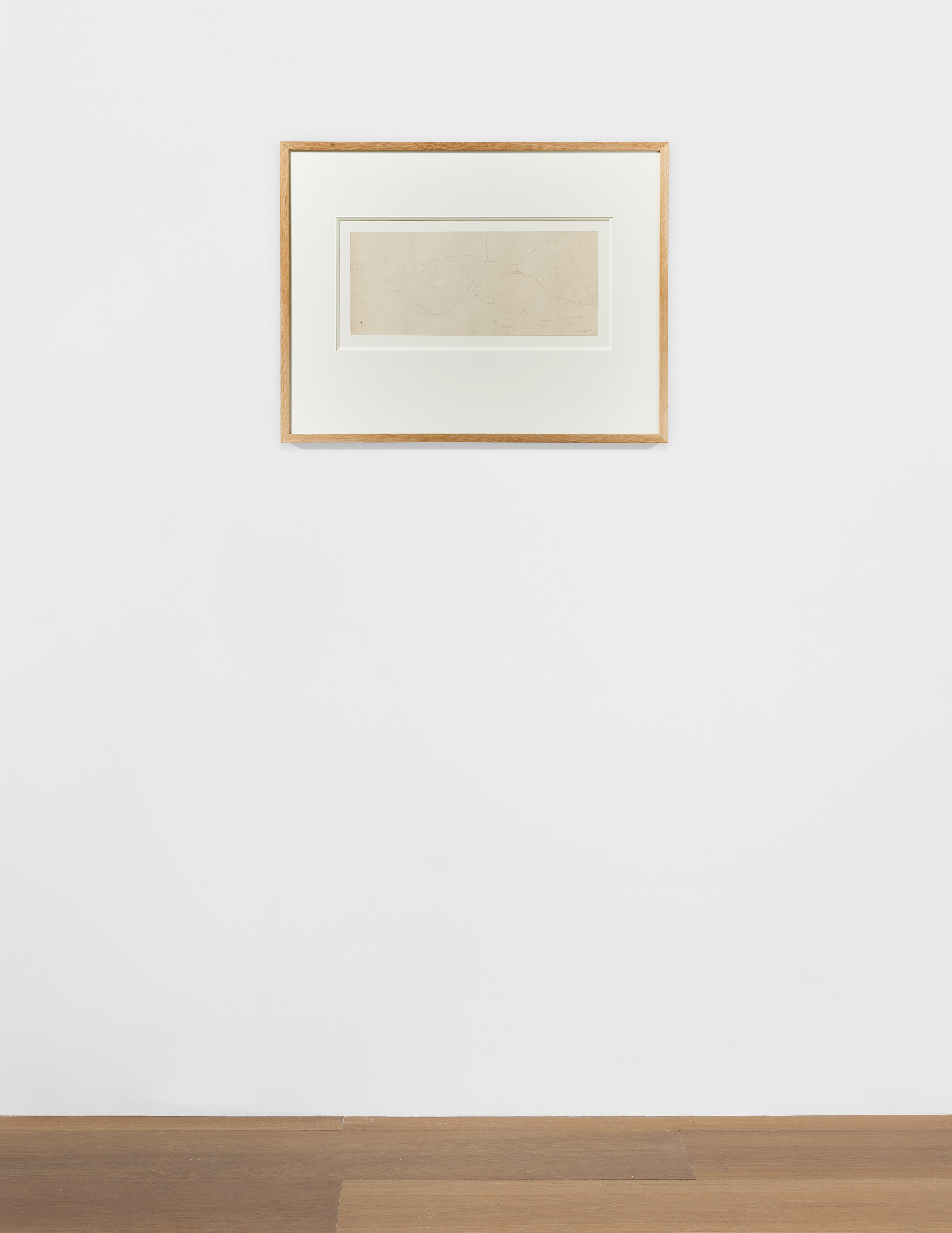 Installation view of Louise Nevelson's drawing Untitled