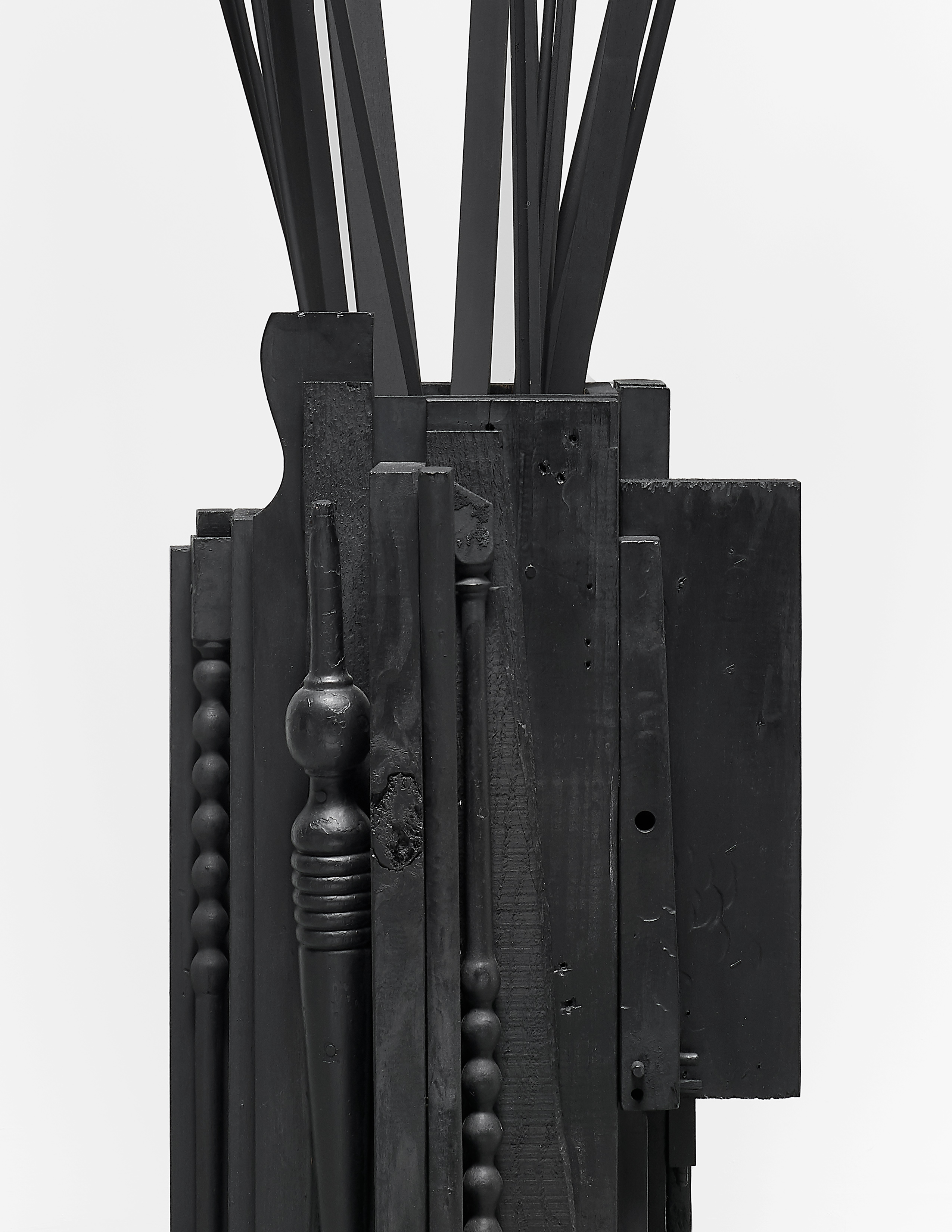 Detail view of Louise Nevelson's sculpture Untitled