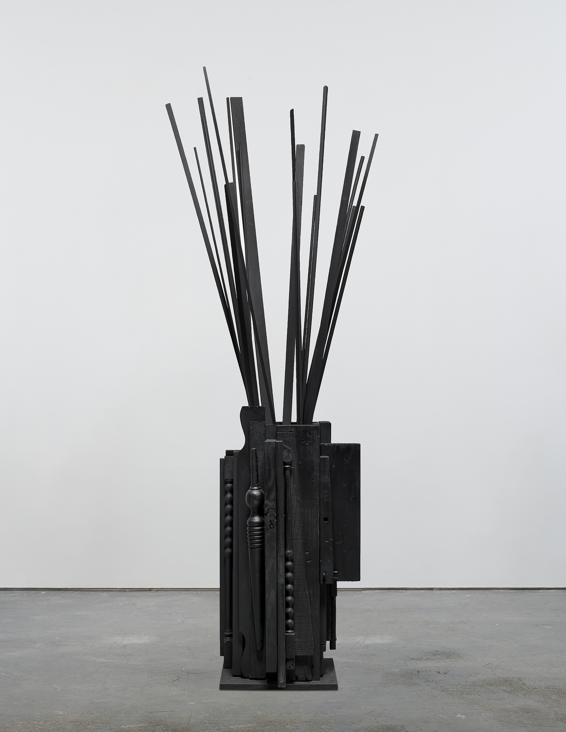 Installation view of Louise Nevelson's sculpture Untitled