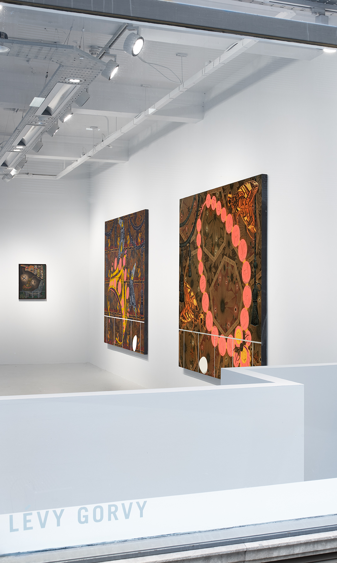 Installation view of Lari Pittman: Dioramas at 40 Albemarle Street