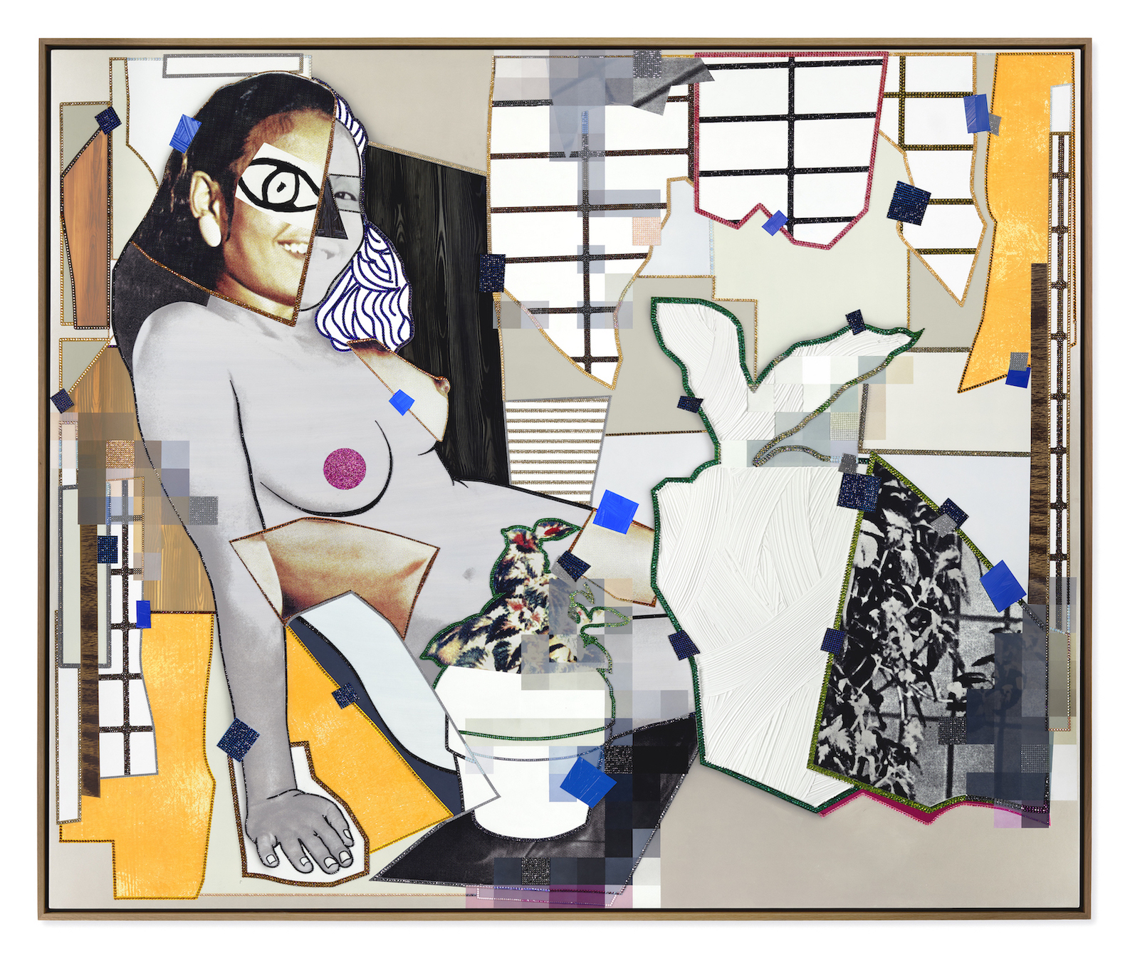 Mickalene Thomas's painting February 1976