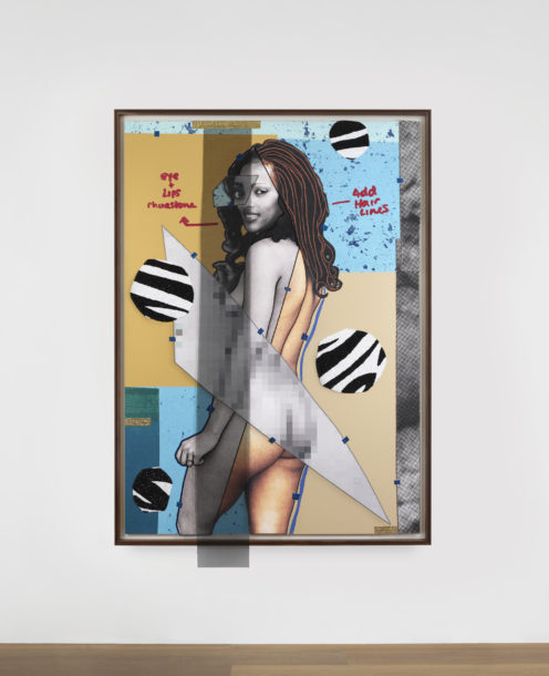 Mickalene Thomas's artwork titled "Jet Blue #26"