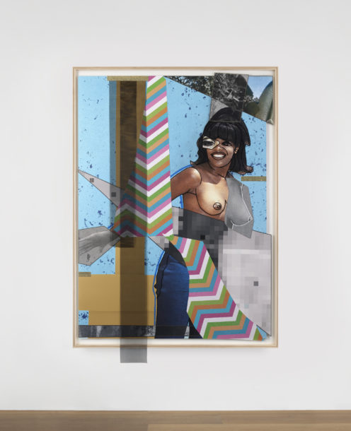 Mickalene Thomas's artwork titled "Jet Blue #29"