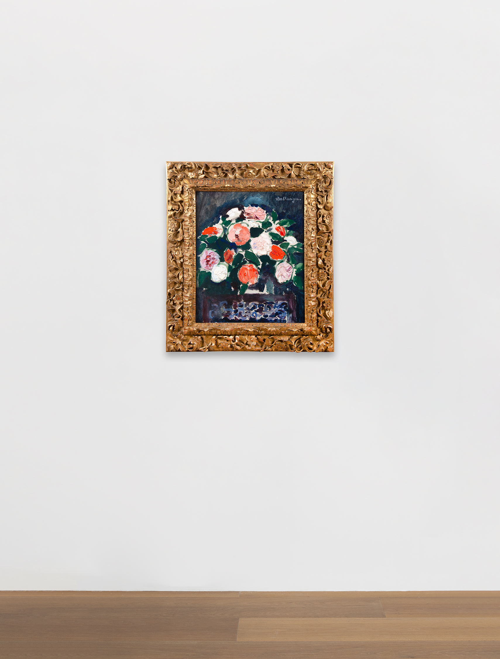 Installation view of Kees Van Dongen painting Camelias