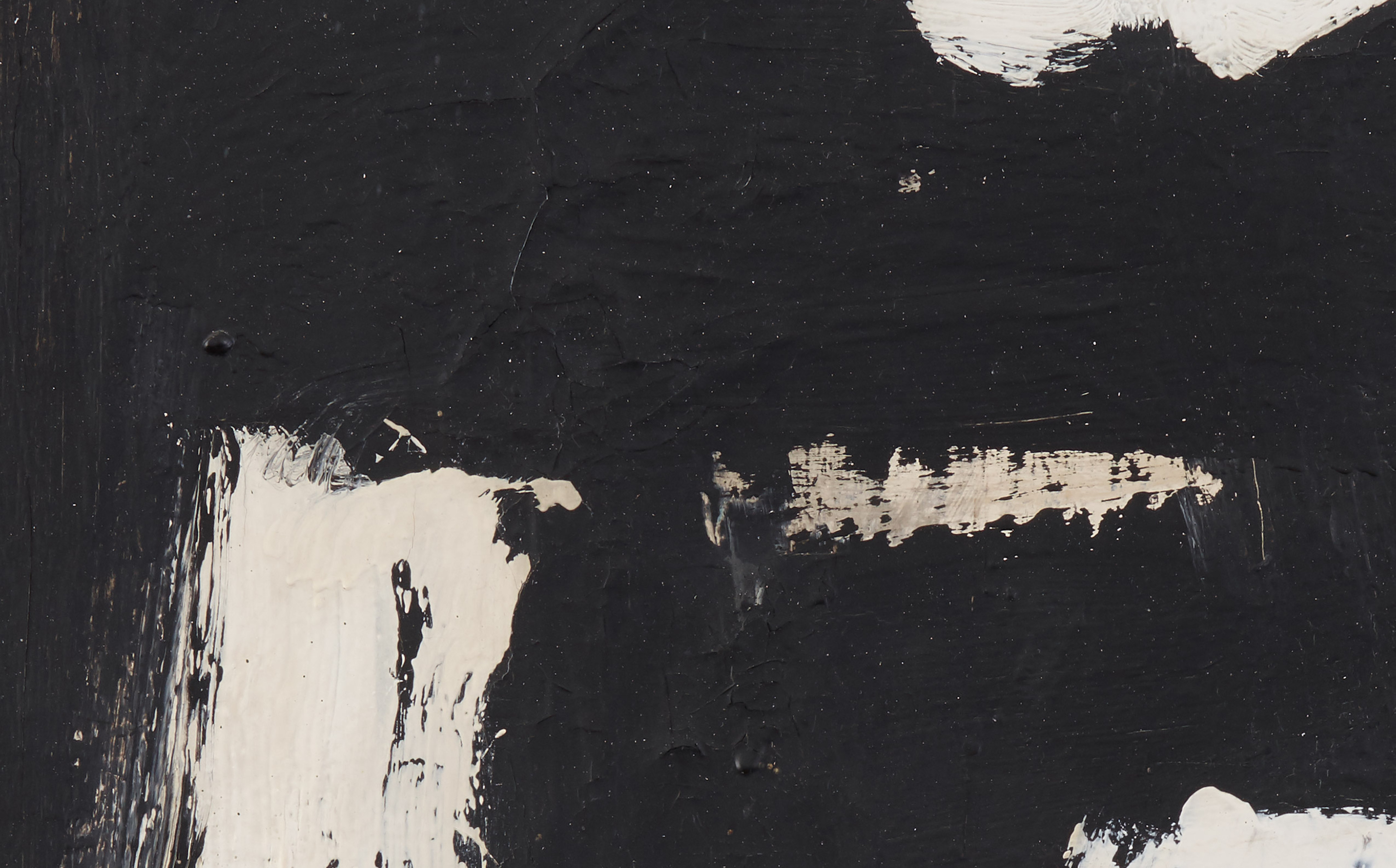 Detail view of Franz Kline's painting Third Avenue