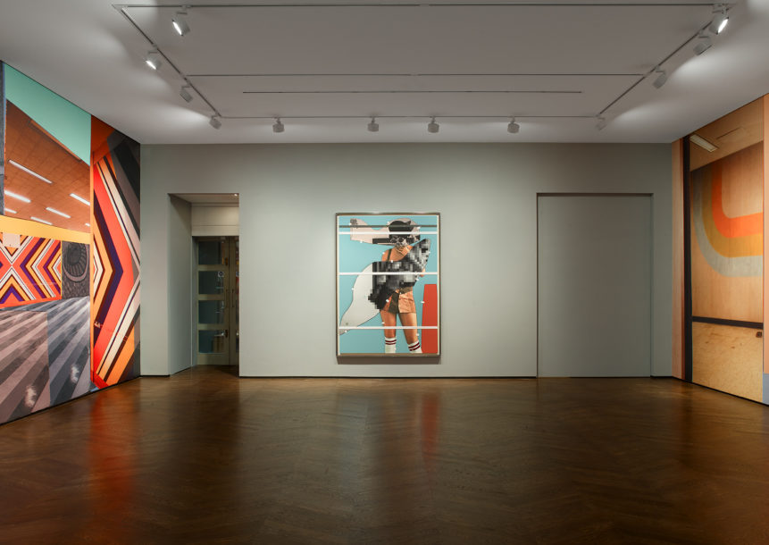 Installation view of Mickalene Thomas's exhibition Beyond the Pleasure Principle at Levy Gorvy London