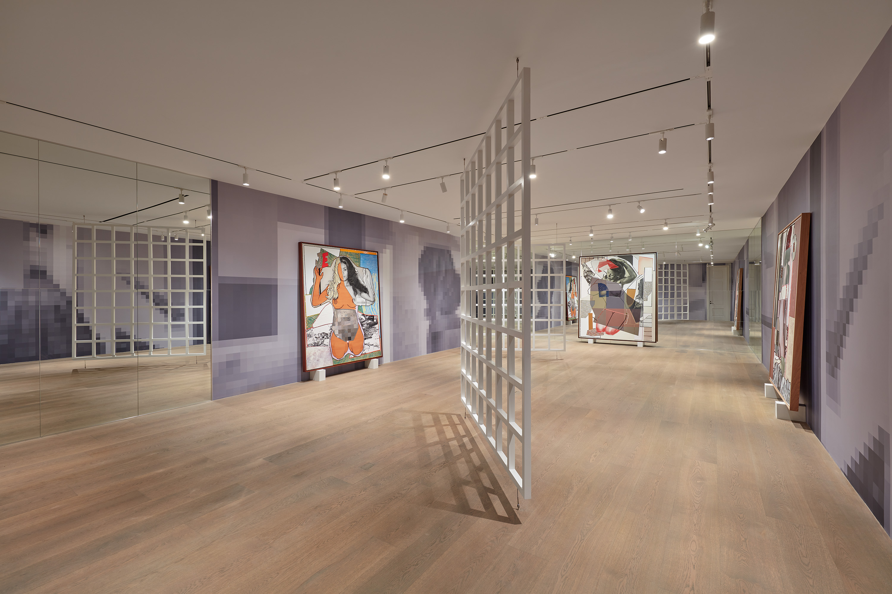 Installation view of the exhibition Mickalene Thomas: Beyond the Pleasure Principle at Lévy Gorvy New York