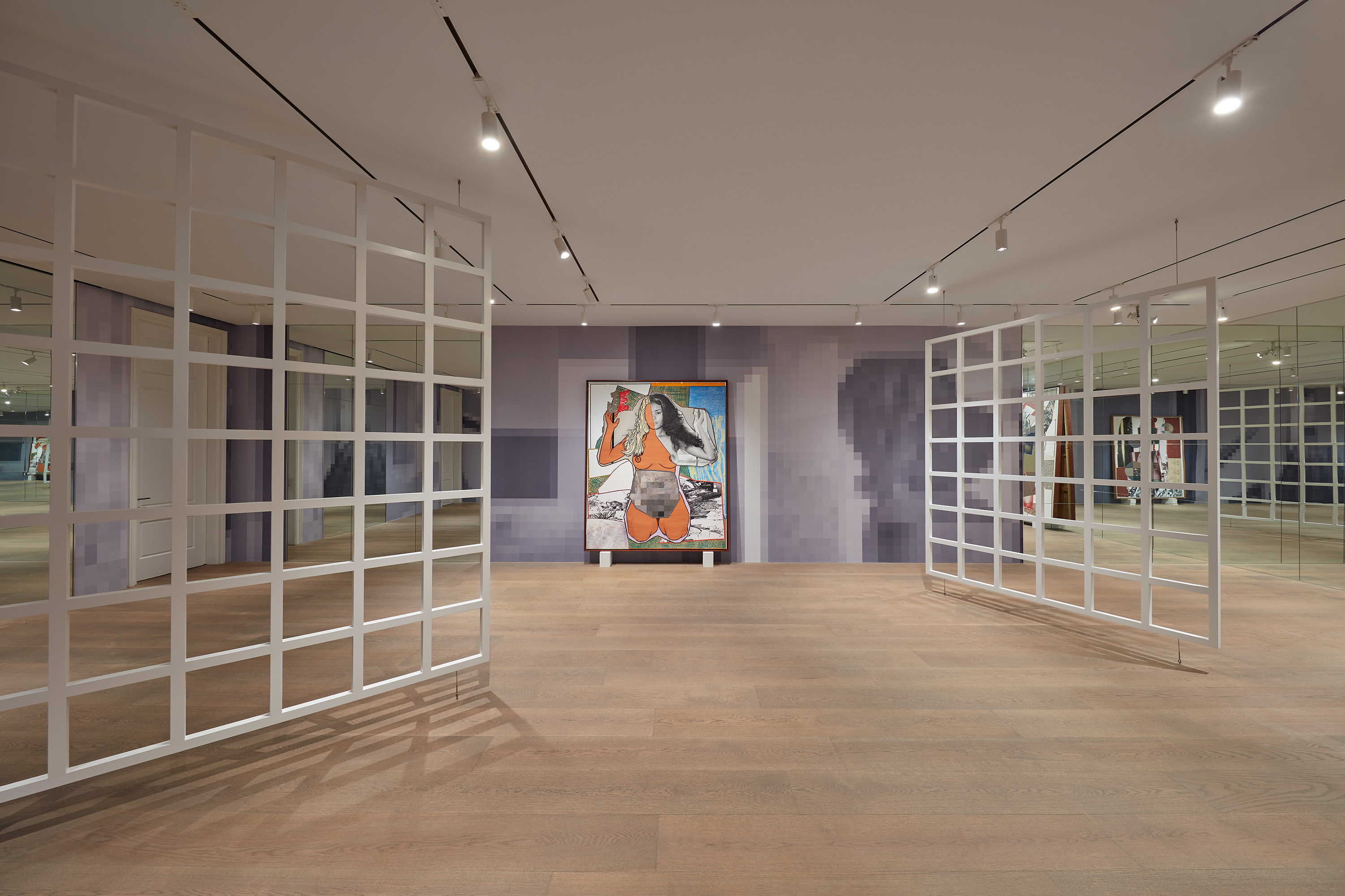 Installation view of the exhibition Mickalene Thomas: Beyond the Pleasure Principle at Lévy Gorvy New York