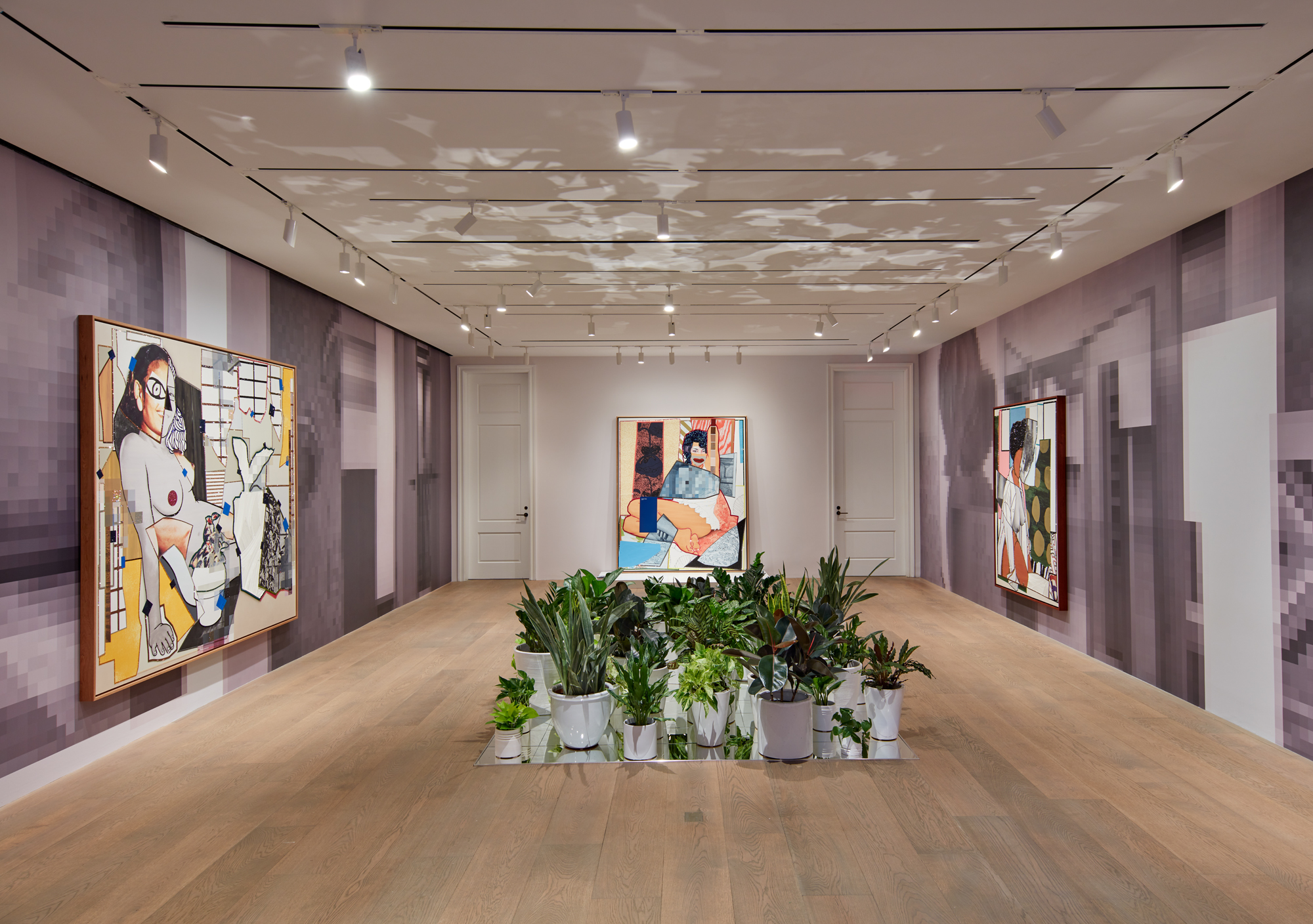 Installation view of the exhibition Mickalene Thomas: Beyond the Pleasure Principle at Lévy Gorvy New York