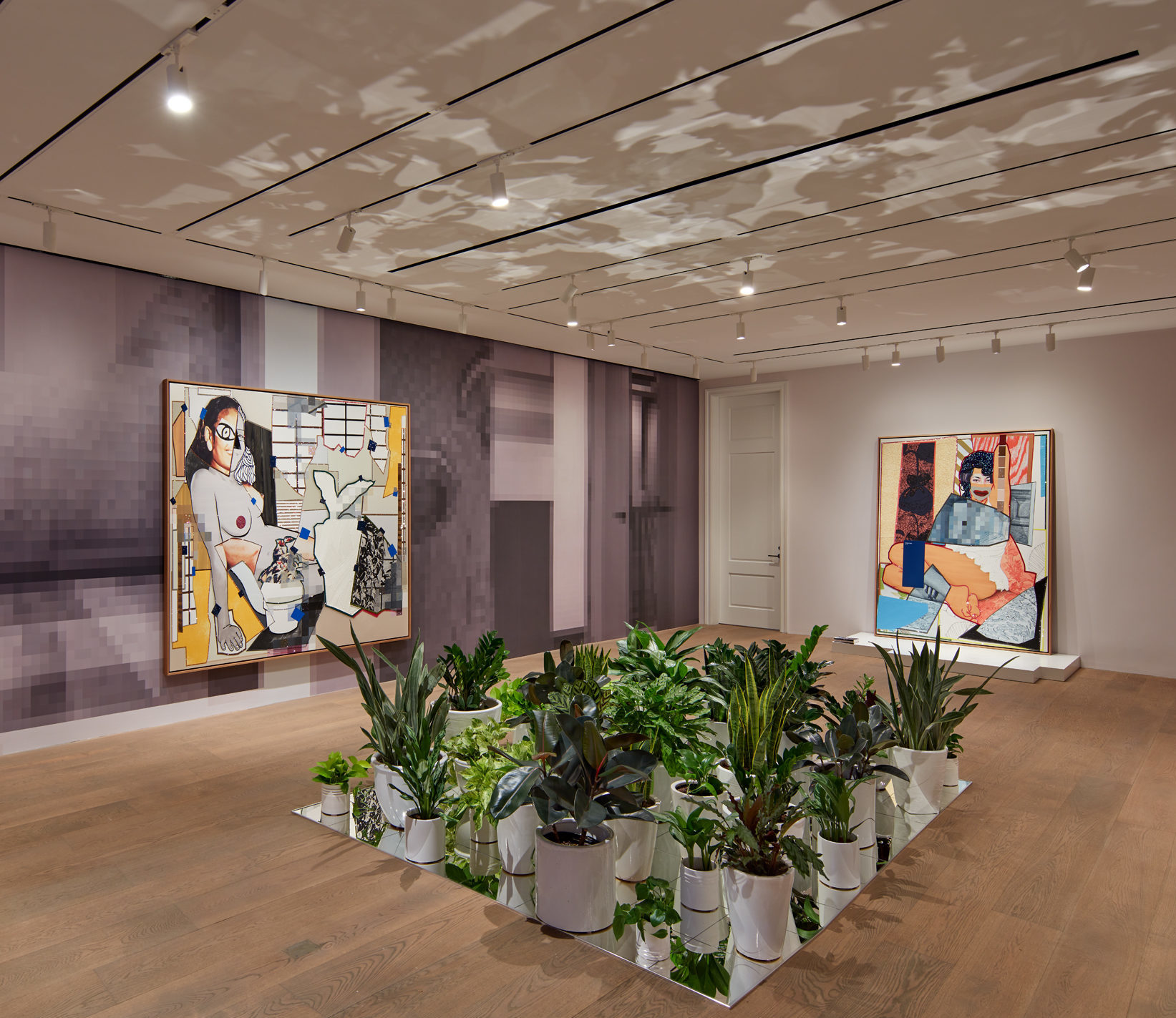 Installation view of the exhibition Mickalene Thomas: Beyond the Pleasure Principle at Lévy Gorvy New York