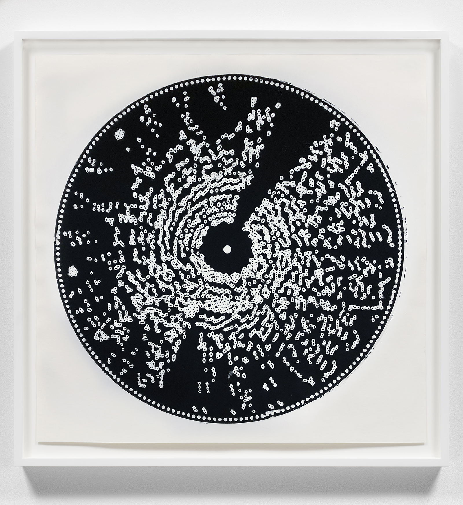 Image of Terry Adkins's work Untitled (Disk Print, Black)