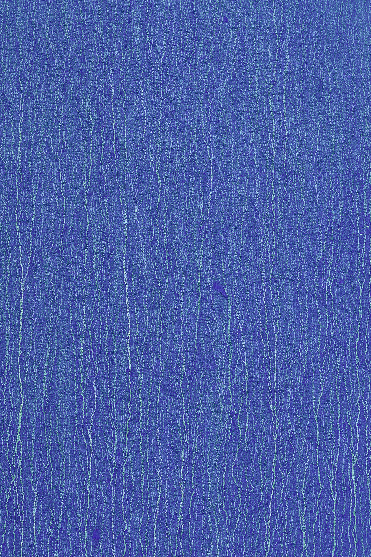 Detail view of Pat Steir's painting Two Blues