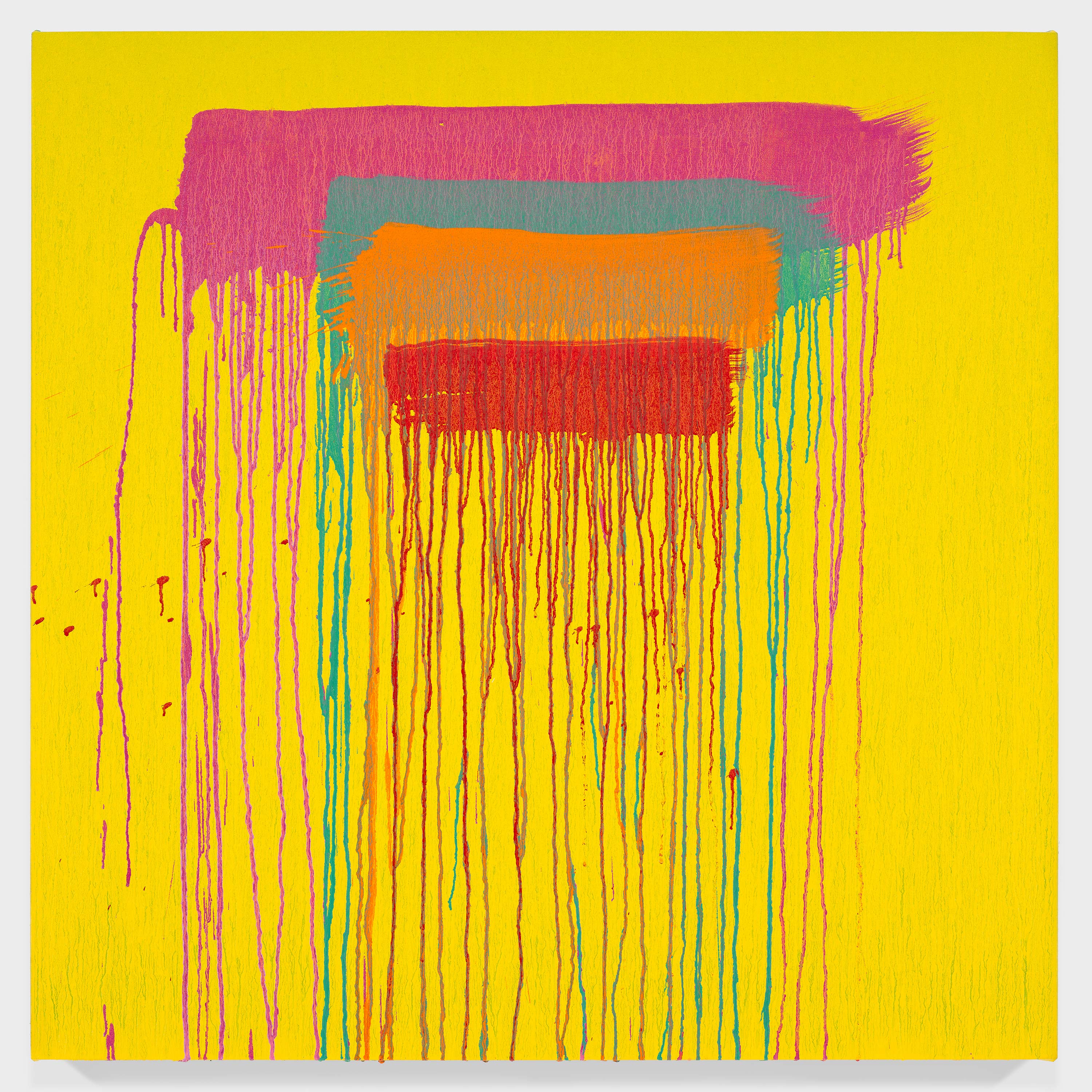 Pat Steir's painting Untitled XVIII, 2019 (Taipei)