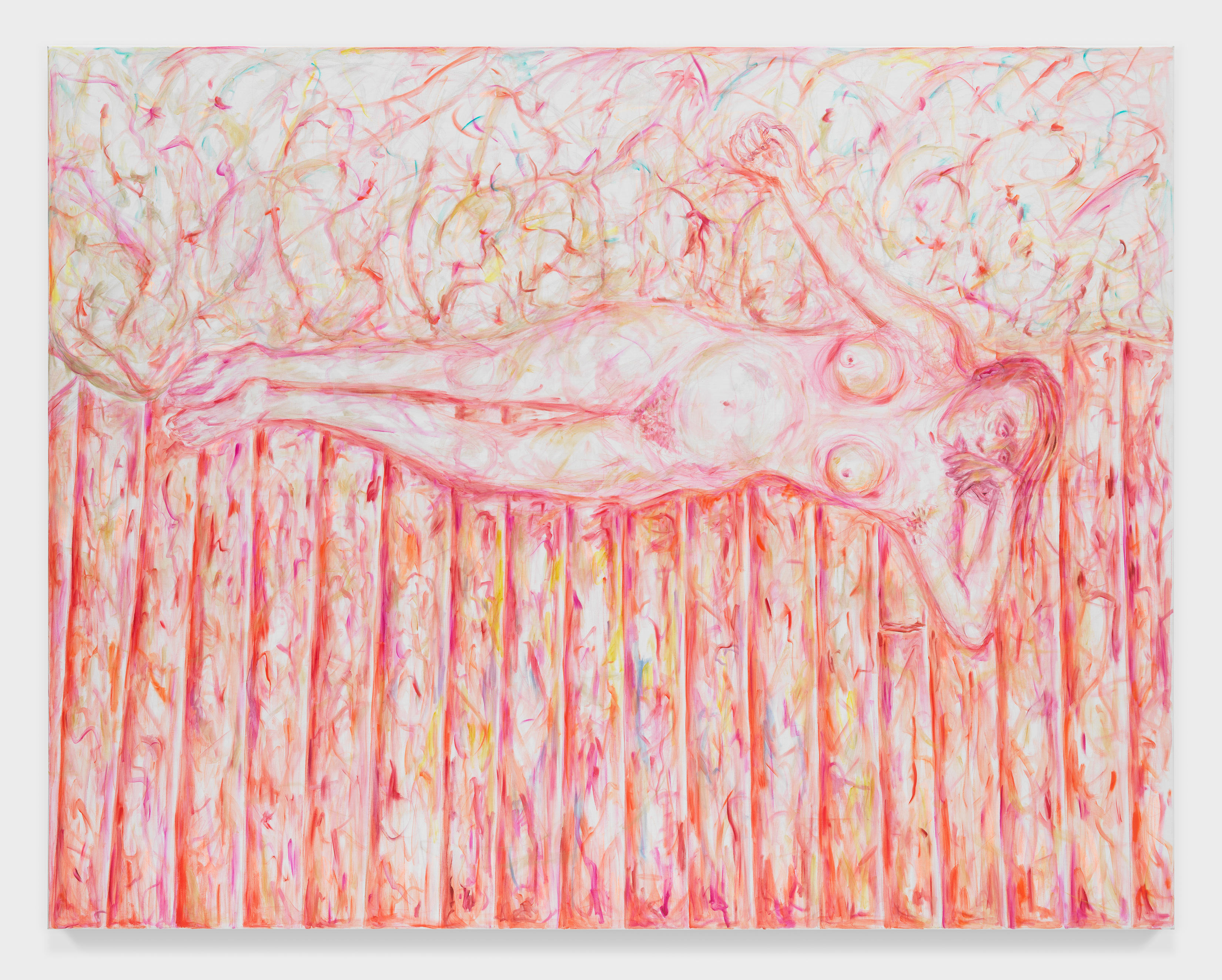 Jutta Koether's painting Lying, LF, Rags