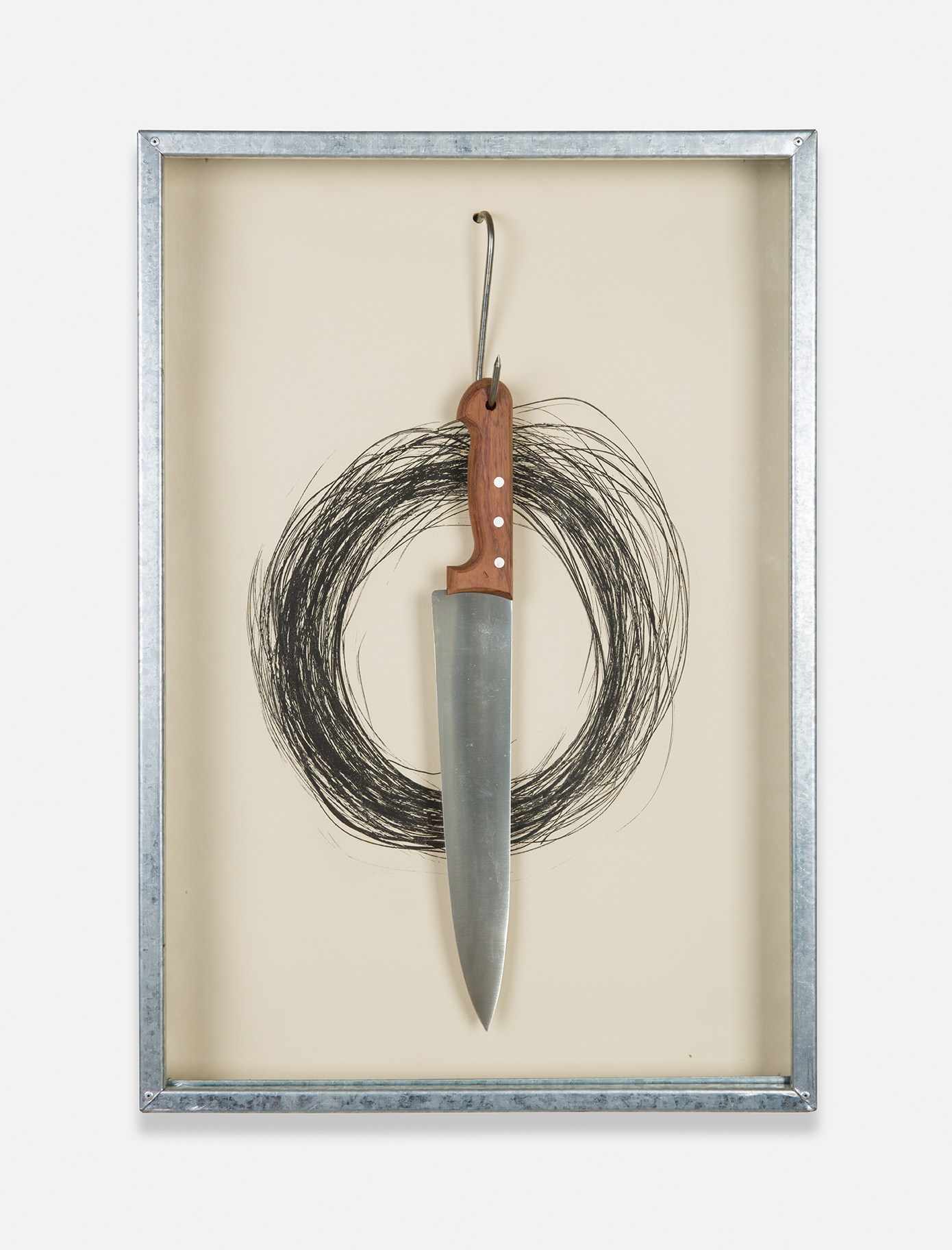 Jannis Kounellis's work Untitled (Hanging Knife)