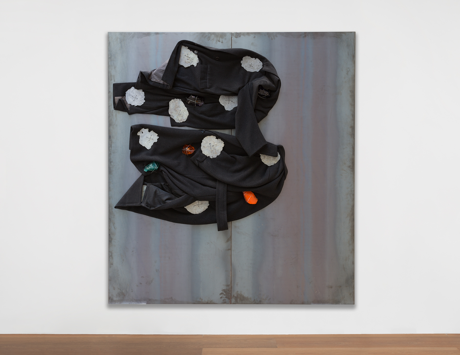 Installation view of Jannis Kounellis's Untitled painting