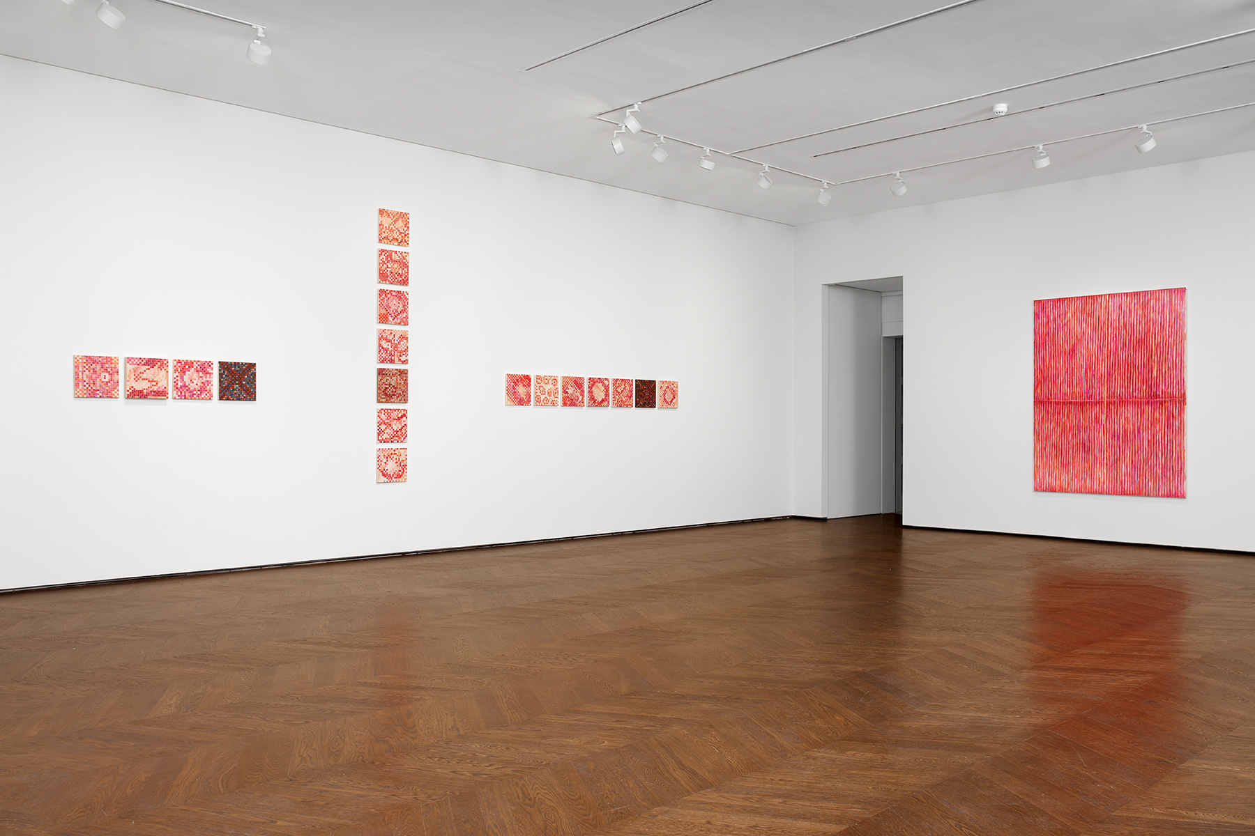 Installation view of Jutta Koether's solo exhibition Femme Colonne at Levy Gorvy London