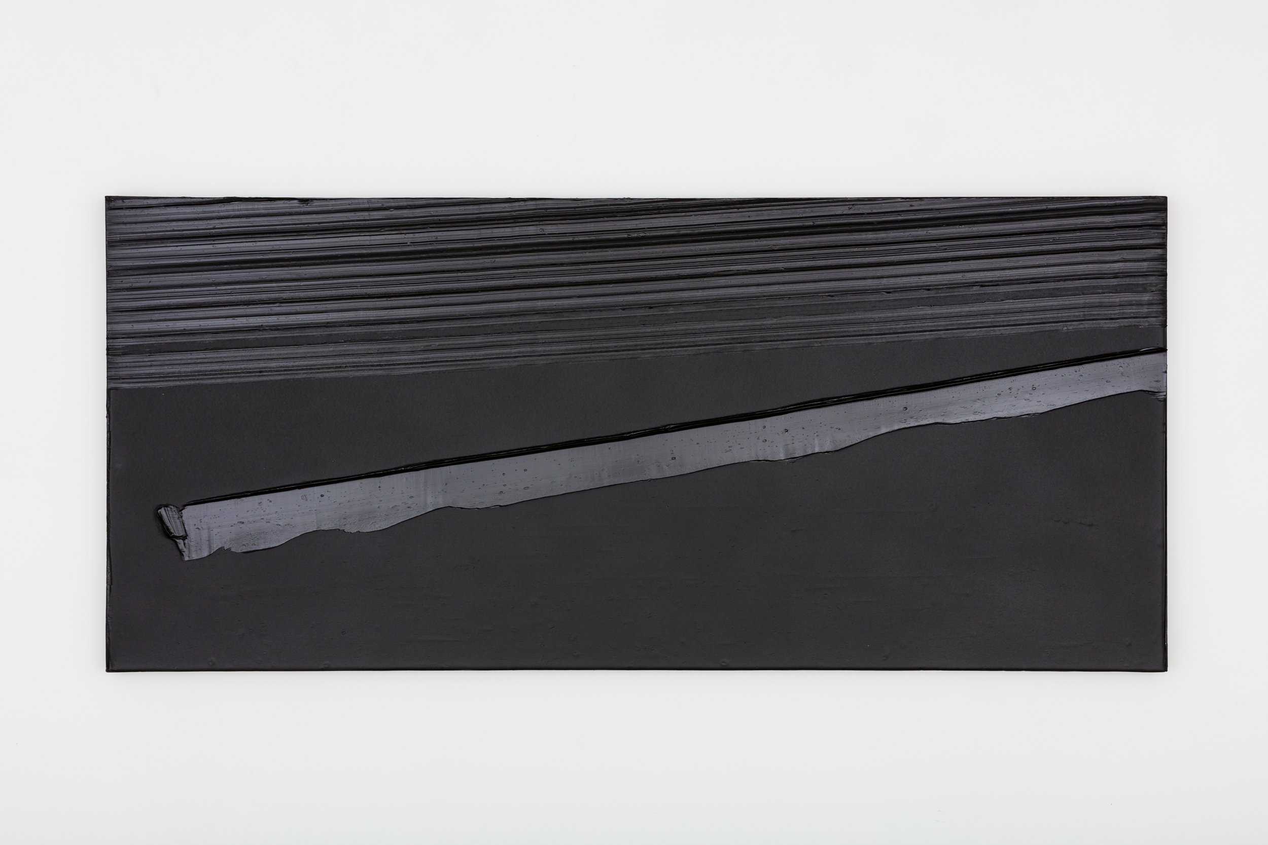 Image of Pierre Soulages's painting Peinture 81 x 181 cm, 12 novembre 2020