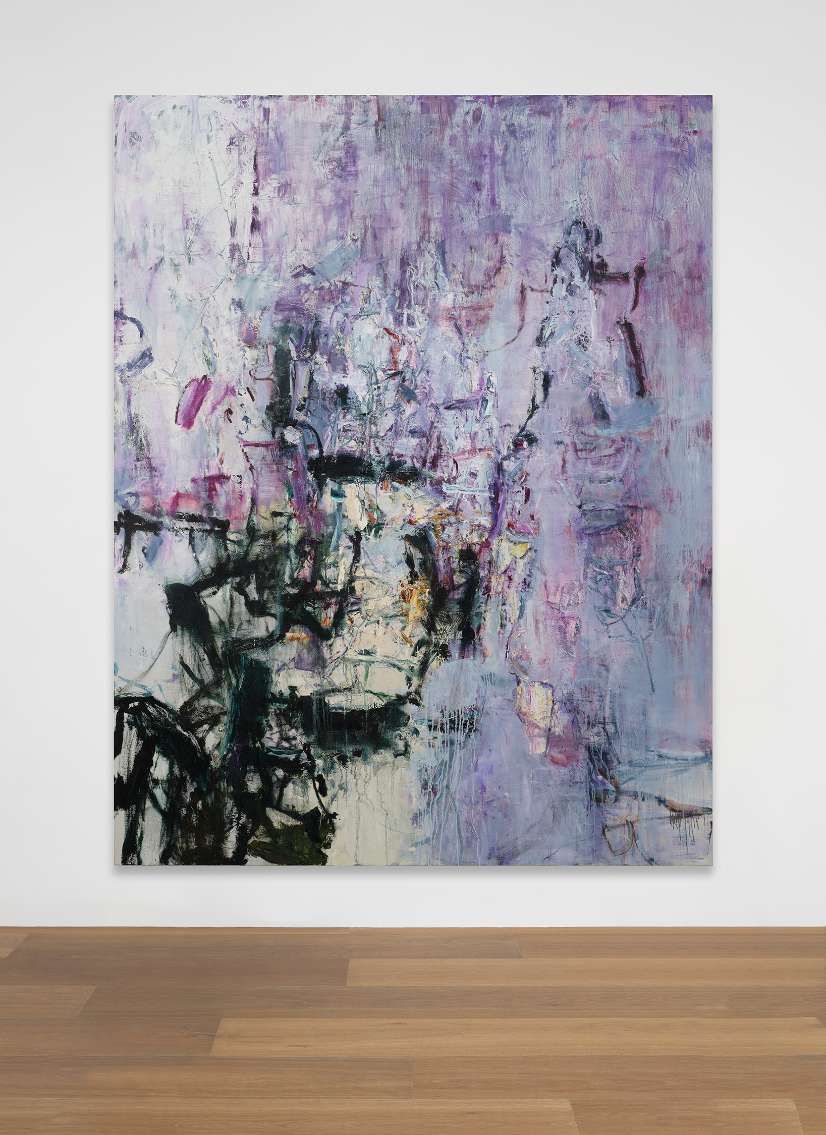 Installation view of Tu Hongtao's painting Purple Light of Qingshen County