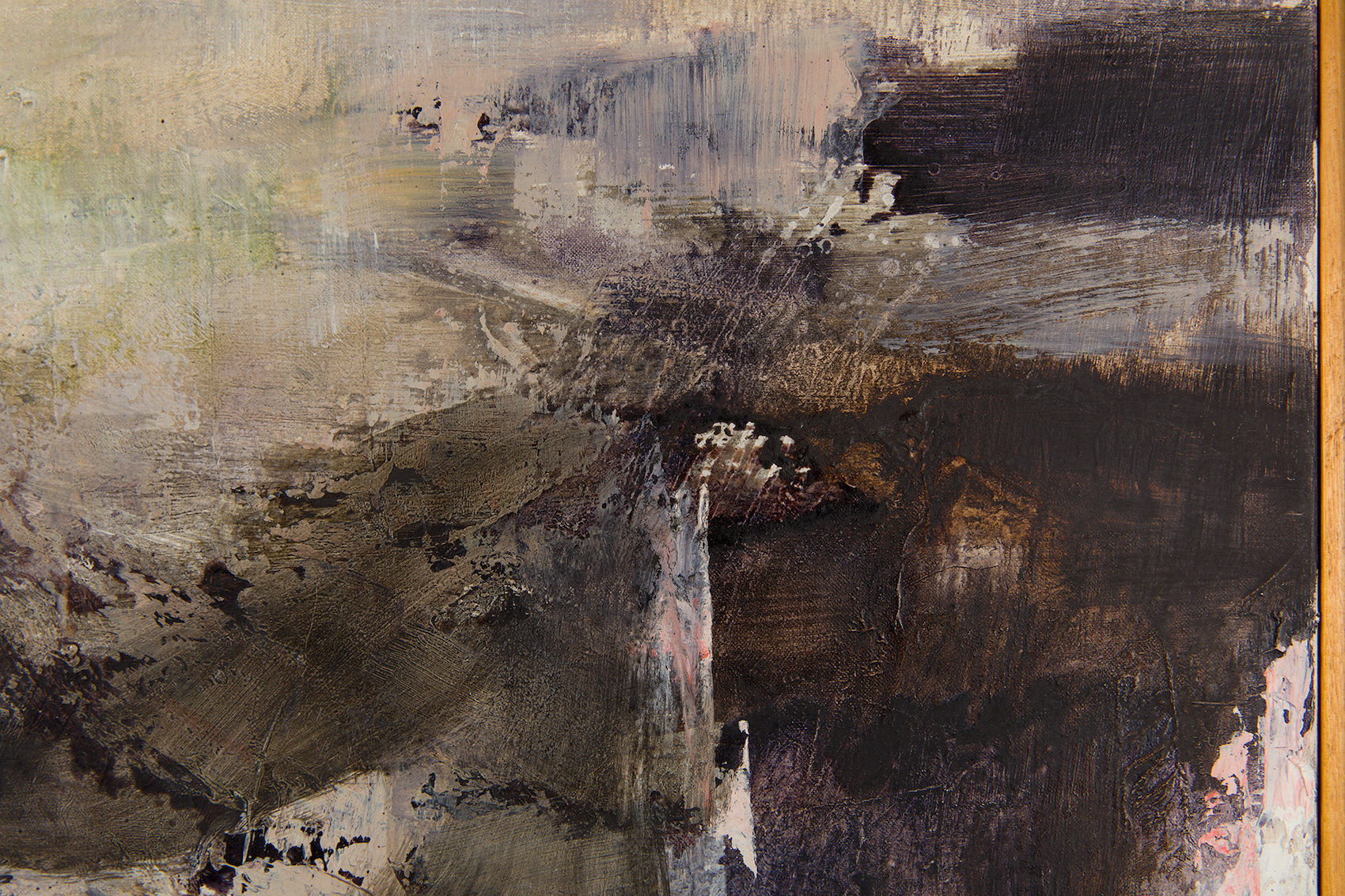 Detail view of Zao Wou-Ki's painting 17.02.71–12.05.76