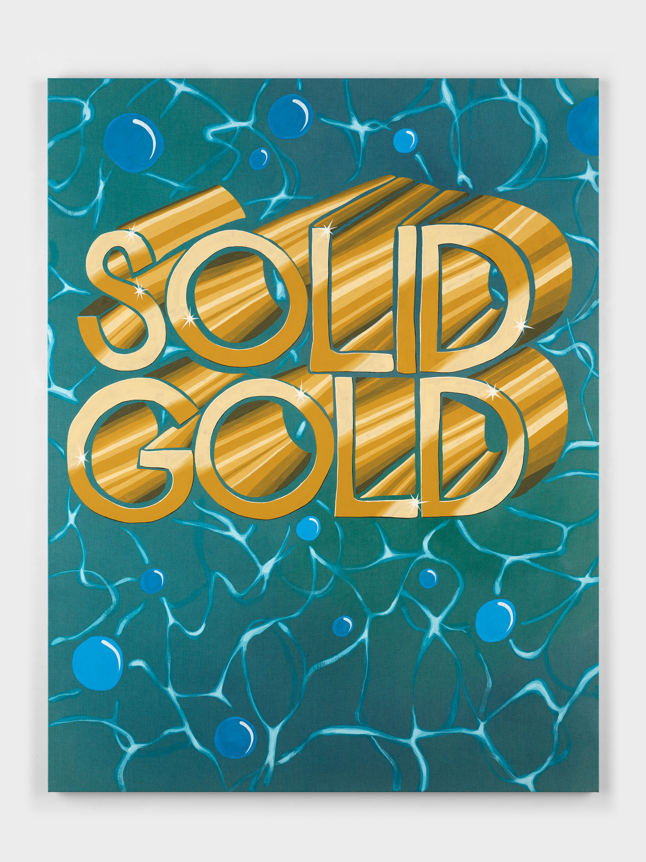 Image of Joel Mesler's painting Solid Gold