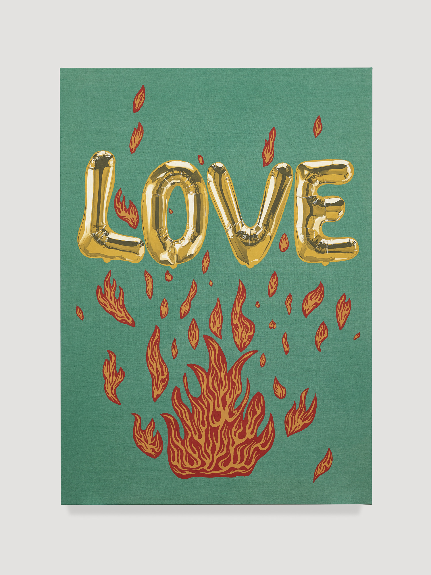 Image of Joel Mesler's painting LOVE