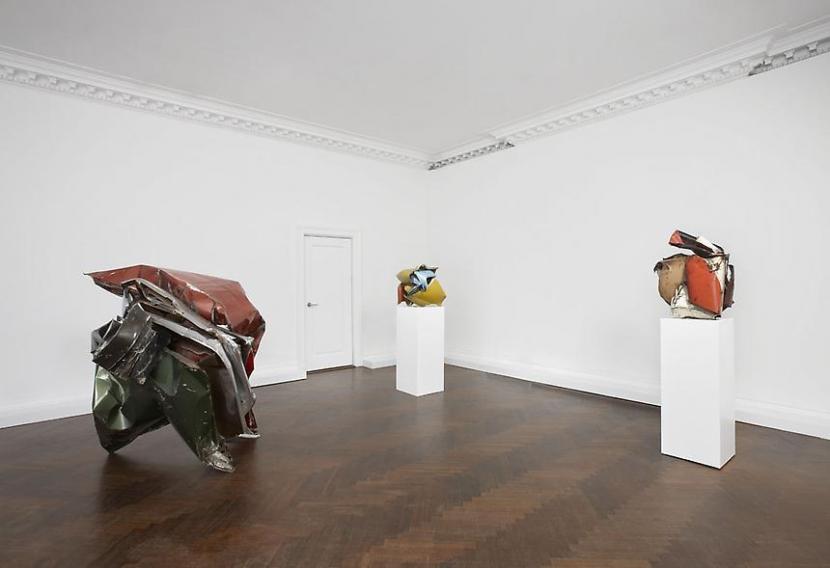 Installation view of the exhibition John Chamberlain: Early Years in New York