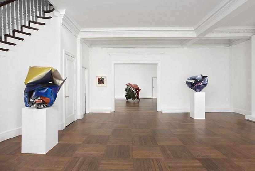 Installation view of the exhibition John Chamberlain: Early Years in New York