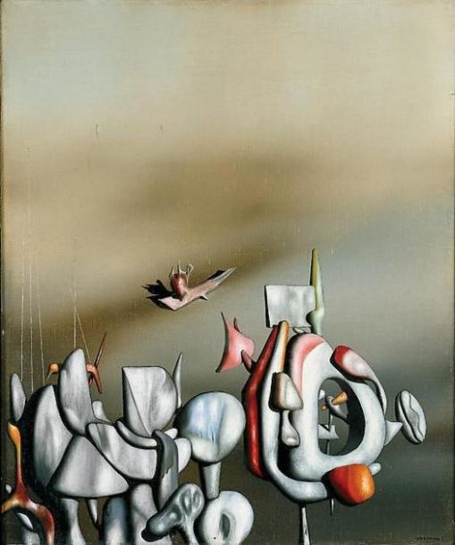 Image of Yves Tanguy's painting L'Orpailleuse (The Sifter of Gold)