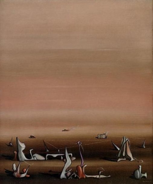 Image of Yves Tanguy's painting Le Géomètre des rêves