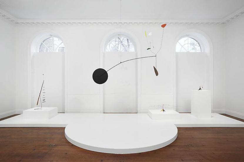 Installation view of the exhibition Tanguy Calder: Between Surrealism and Abstraction in New York