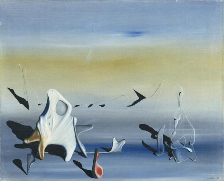 Image of Yves Tanguy's painting Les Jeux nouveaux (New Games)