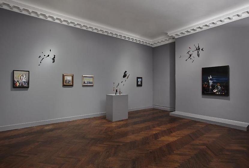 Installation view of the exhibition Tanguy Calder: Between Surrealism and Abstraction in New York