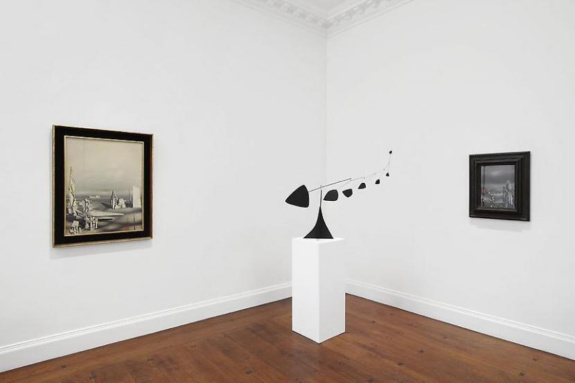 Installation view of the exhibition Tanguy Calder: Between Surrealism and Abstraction in New York